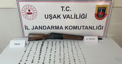 UŞAK’TA 232 ADET SİKKE YAKALANDI