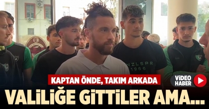 VALİLİĞE GİTTİLER AMA…