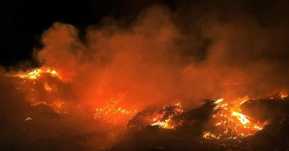 YATAĞAN’DA ÇÖPLÜK YANGINI