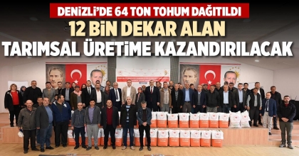 12 BİN DEKAR ALAN TARIMSAL ÜRETİME KAZANDIRILACAK