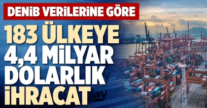 183 ÜLKEYE 4,4 MİLYAR DOLARLIK İHRACAT