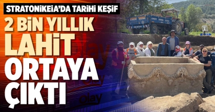 2 BİN YILLIK LAHİT ORTAYA ÇIKTI