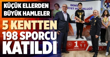5 KENTTEN 198 SPORCU KATILDI