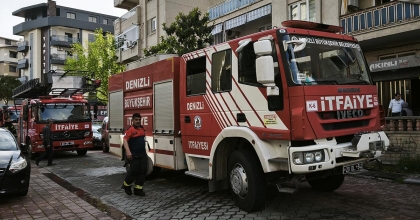 APARTMAN DAİRESİNDE YANGIN ÇIKTI