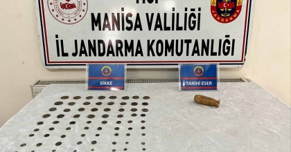 MANİSA’DA 76 SİKKE ELE GEÇİRİLDİ
