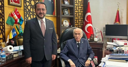 BAHÇELİ’YE GEÇMİŞ OLSUN ZİYARETİ