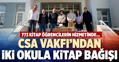 CSA VAKFI’NDAN İKİ OKULA KİTAP BAĞIŞI