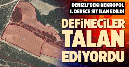DEFİNECİLER TALAN EDİYORDU