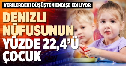 DENİZLİ NÜFUSUNUN YÜZDE 22,4’Ü ÇOCUK