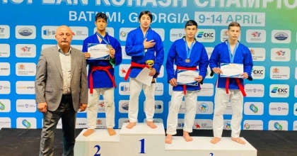 GÜRCİSTAN’DAN 2 ALTIN,1 GÜMÜŞ MADALYA İLE DÖNDÜLER