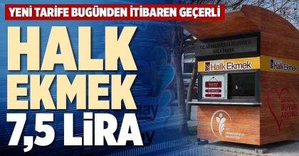 HALK EKMEK 7,5 LİRA