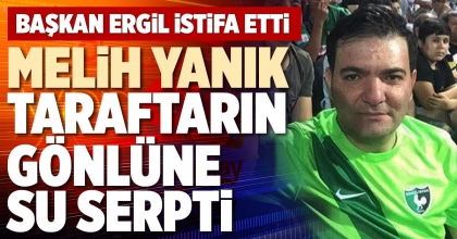 MELİH YANIK TARAFTARIN GÖNLÜNE SU SERPTİ