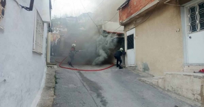 SÖKE'DE ELEKTRİKLİ ŞOFBENDEN ÇIKAN YANGIN KORKUTTU