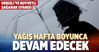 YAĞIŞ HAFTA BOYUNCA DEVAM EDECEK