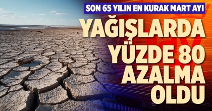 YAĞIŞLARDA YÜZDE 80 AZALMA OLDU