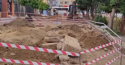 YOL ÇALIŞMASINDAN TARİH FIŞKIRDI