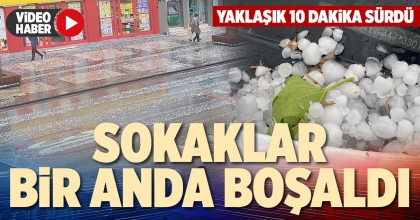 DENİZLİ’YE DOLU VURDU