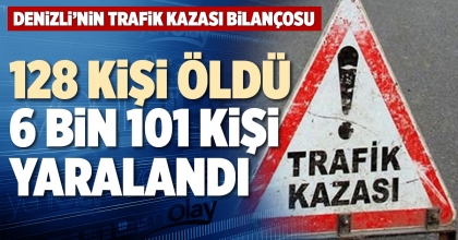 128 KİŞİ ÖLDÜ, 6 BİN 101 KİŞİ YARALANDI