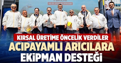 ACIPAYAMLI ARICILARA  EKİPMAN DESTEĞİ
