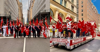 AHMET YILDIZ TÜRK GÜNÜ YÜRÜYÜŞÜNE KATILDI
