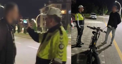 ALKOLLÜ BİSİKLET SÜRDÜ, 18 BİN LİRA CEZA ALDI