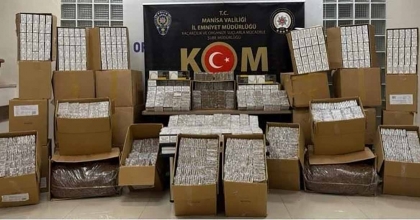 MANİSA’DA 292 BİN ADET MAKARON ELE GEÇİRİLDİ