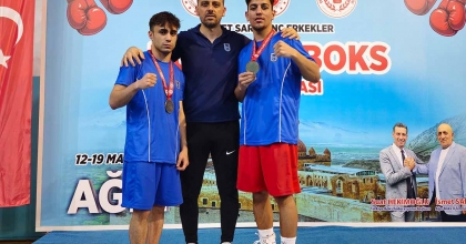 AYDINLI BOKSÖRLERDEN TÜRKİYE ŞAMPİYONASINDA ÇİFTE MADALYA