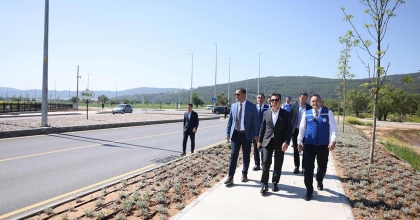 BAŞKAN ARAS, TAMAMLANAN YOL ÇALIŞMALARINI İNCELEDİ