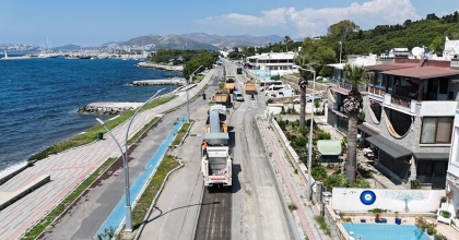 BODRUM TURGUTREİS’İN YOLLARI YENİLENİYOR