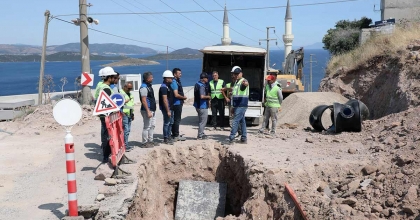 BODRUM’DA ARIZALI SU İSALE HATLARININ 3 BİN 200 METRESİ YENİLENDİ