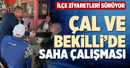 ÇAL VE BEKİLLİ’DE SAHA ÇALIŞMASI
