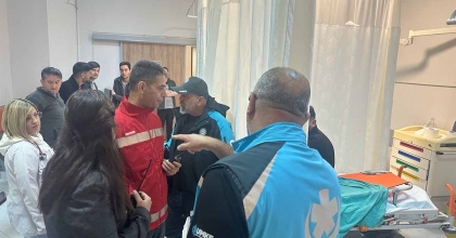 DEVLET HASTANESİ’NDE GERÇEKÇİ YANGIN TATBİKATI