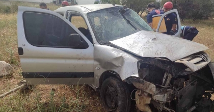 DİDİM’DE ARAÇ TAKLA ATTI: 1 YARALI