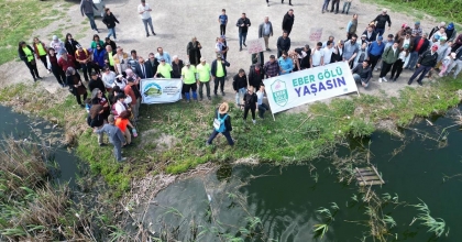 EBER GÖLÜ İÇİN YÜRÜDÜLER