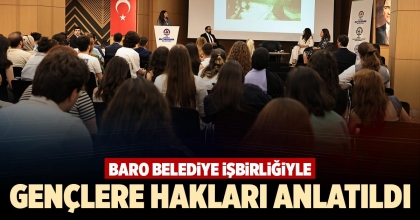 GENÇLERE HAKLARI ANLATILDI