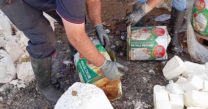 GIDA TERÖRİSTLERİ TONLARCA BOZUK PEYNİRİ VATANDAŞA YEDİRECEKTİ