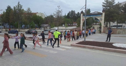 HİSARCIK’TA ÖĞRENCİLERE TRAFİK EĞİTİMİ