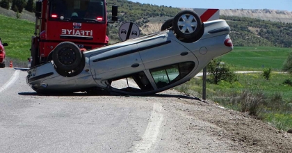 HİSARCIK’TA TRAFİK KAZASI: 1 YARALI