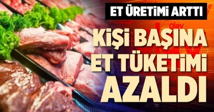 KİŞİ BAŞINA ET TÜKETİMİ AZALDI