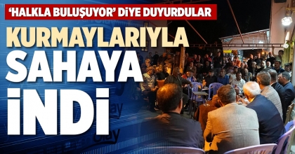 KURMAYLARIYLA SAHAYA İNDİ