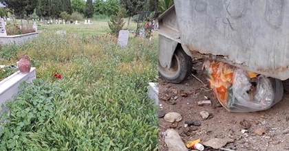 MEZARLIKLARDA BAKIM ÇALIŞMALARI GECİKTİ