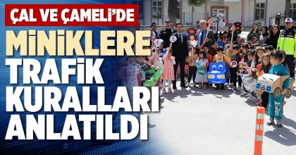 MİNİKLERE TRAFİK KURALLARI ANLATILDI