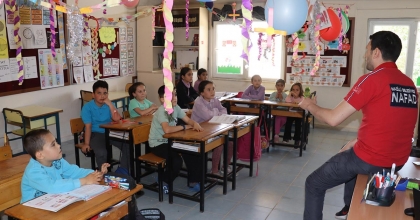 NAZİLLİ’DE AFET FARKINDALIĞI EĞİTİMİ SÜRÜYOR