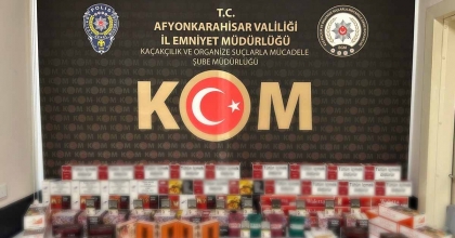 POLİS KAÇAK SİGARA ELE GEÇİRDİ