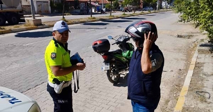 SİNANPAŞA’DA MOTOSİKLET SÜRÜCÜLERİNE YÖNELİK DENETİMİ