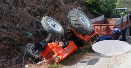 TRAKTÖR KAZASINDA 1 KİŞİ HAYATINI KAYBETTİ