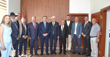 TÜRKİYE MUHTARLAR FEDERASYONU GENEL BAŞKANI SALİHLİ’DE TEMASLARDA BULUNDU