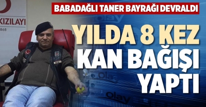 YILDA 8 KEZ KAN BAĞIŞI YAPTI
