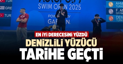 DENİZLİLİ YÜZÜCÜ TARİHE GEÇTİ