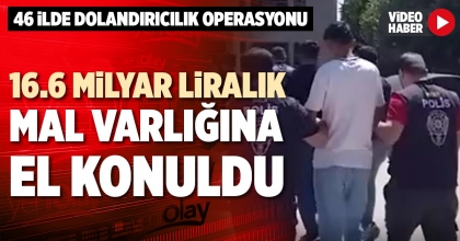 16,6 MİLYAR LİRALIK MAL VARLIĞINA EL KONULDU